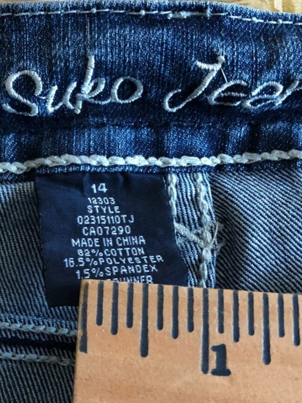 Suko Jeans Women's Blue Wash Straight Leg Comfort Fit 5-Pocket Size 14- - Picture 13 of 14